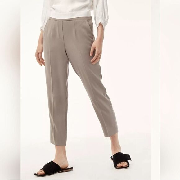 Aritzia Babaton pull on trouser pants gray - Picture 1 of 5